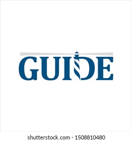Guide Logo. Light House Symbol. Icon Vector Eps 10.