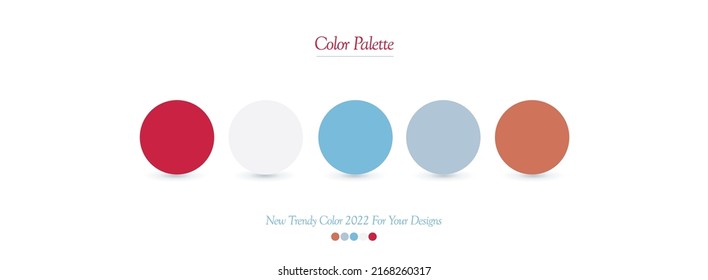 Guide Palette Catalog. Samples Pastel colors.Trendy color for any designs - flat color