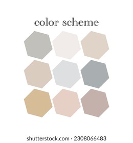 Guide Palette Catalog. Samples Pastel colors. Trendy color for any designs - flat color.