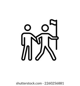 Guide People icon in vector. Logotype