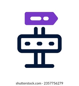 guide post icon. vector icon for your website, mobile, presentation, and logo design.