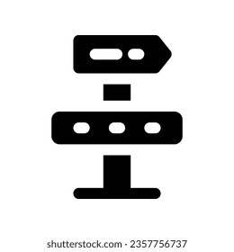 guide post icon. vector icon for your website, mobile, presentation, and logo design.