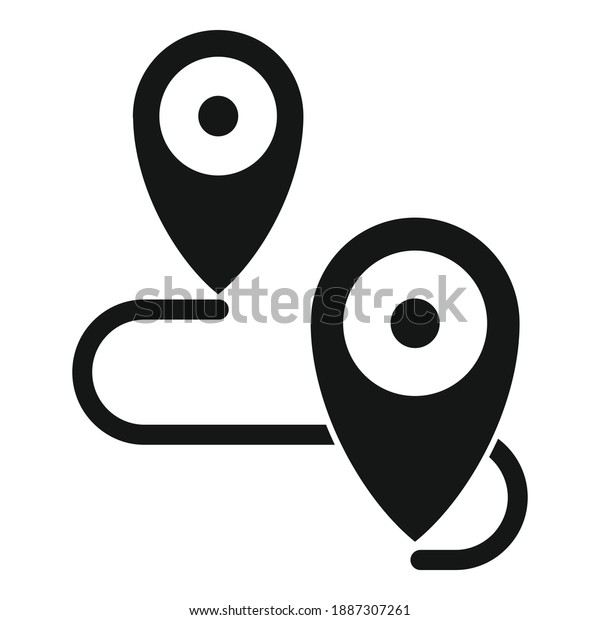Guide\
road route icon. Simple illustration of guide road route vector\
icon for web design isolated on white\
background