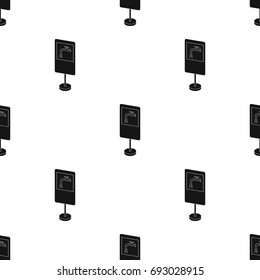 Guide road sign icon in black style isolated on white background. Road signs symbol stock vector illustration.