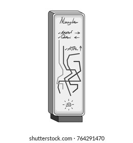 Guide single icon in monochrome style.Guide vector symbol stock illustration web.