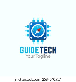 Guide Tech Logo Design Template. Good for Business, Agency, Community and Organization