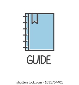 guide, user manual, travel concept- vector illustration