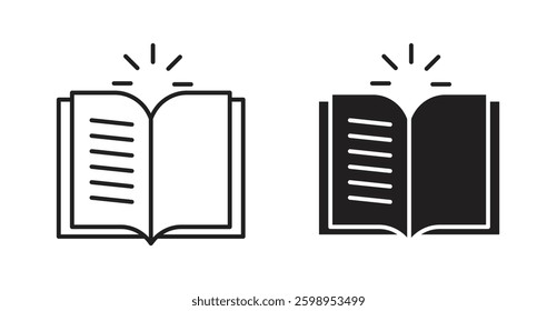 Guide vector line icon illustration collection.