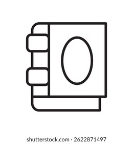 Icono de la guía aislado en el fondo blanco