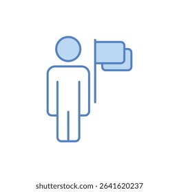 Guided Tour Icon vector stock illustration