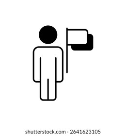 Guided Tour Icon vector stock illustration