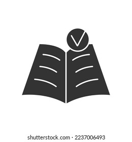 Leitlinie füllte universelles Symbol ui ux Element Zeichen.