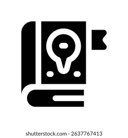 guideline glyph icon. Strong and solid vector icon for websites, mobile interfaces, presentations, and visual branding. High quality and easy to edit.