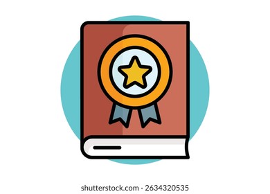 Guideline icon. colored outline icon style. icon related to branding. business elements vector illustration