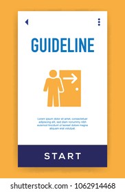 Guideline Icon Concept