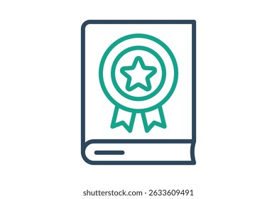 Guideline icon. line icon style. icon related to branding. business elements vector illustration