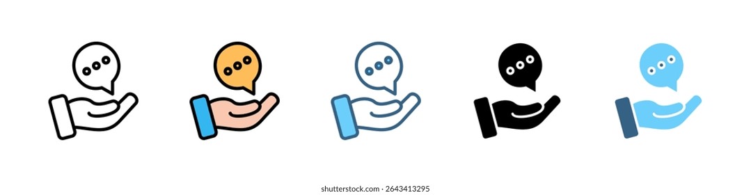 GUIDELINE icon set with various styles and colors