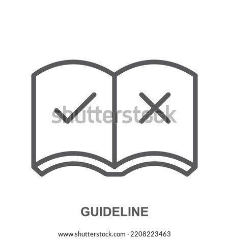Guideline icon. Simple element from regulation collection. Guideline icon for templates, infographics and more.