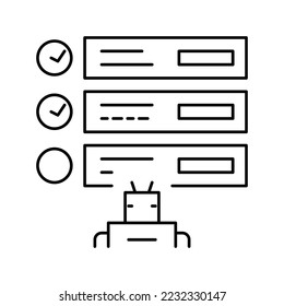 guideline system line icon vector. guideline system sign. isolated contour symbol black illustration
