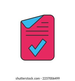Leitlinie zwei Farbe universelle Symbol ui ux Element Zeichen.