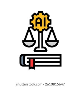 guidelines document color icon vector. guidelines document sign. isolated symbol illustration