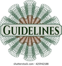 Guidelines money style rosette