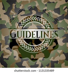 Guidelines on camo pattern