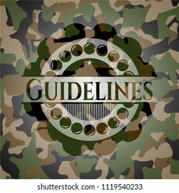 Guidelines on camo texture