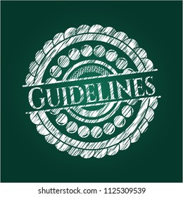 Guidelines on chalkboard
