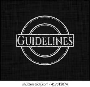 Guidelines on chalkboard