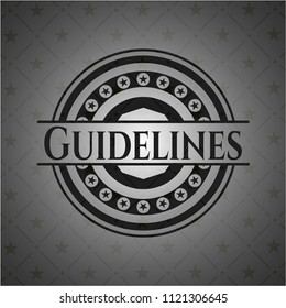 Guidelines realistic dark emblem