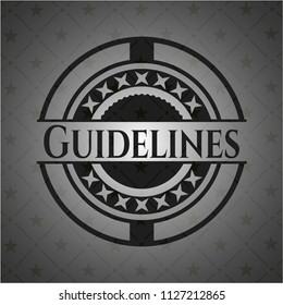 Guidelines realistic dark emblem