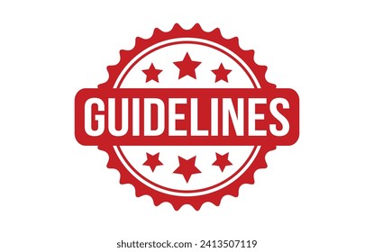 Guidelines rubber grunge stamp seal vector