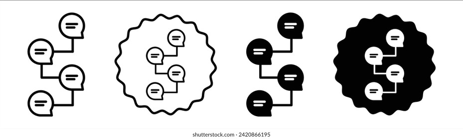 Guidelines set in black and white color. Guidelines simple flat icon vector