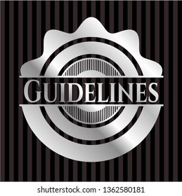 Guidelines silvery emblem