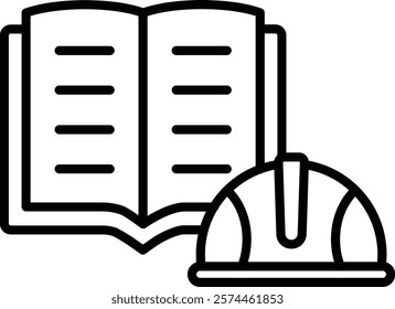 Guidelines vector icon. Can be used for printing, mobile and web applications.