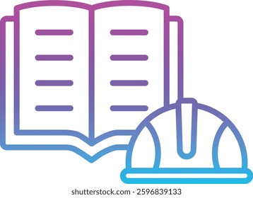 Guidelines vector icon. Can be used for printing, mobile and web applications.