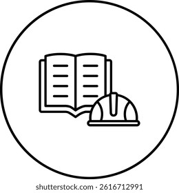 Guidelines vector icon. Can be used for printing, mobile and web applications.