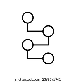 Guidelines vector line icon illustration