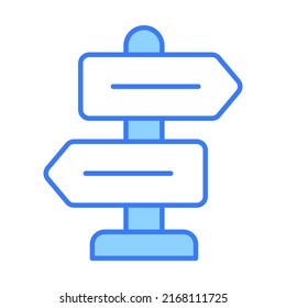 guidepost Finance Related Vector Line Icon. Editable Stroke Pixel Perfect.