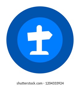 guidepost vector icon