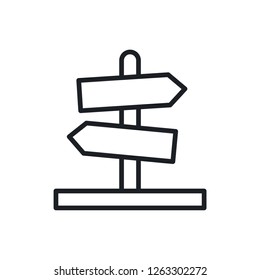 guidepost vector icon