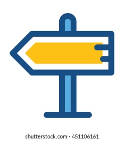 Guidepost Vector Icon