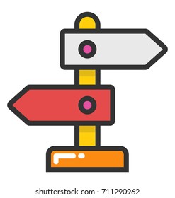 Guidepost Vector Icon