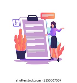 guía el diseño vectorial de ilustración de estilo plano