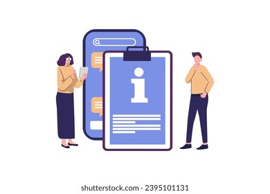 guides flat style illustration vector design