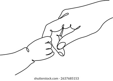 Guiding Hand, Tiny Grip: A Symbol of Parental Love