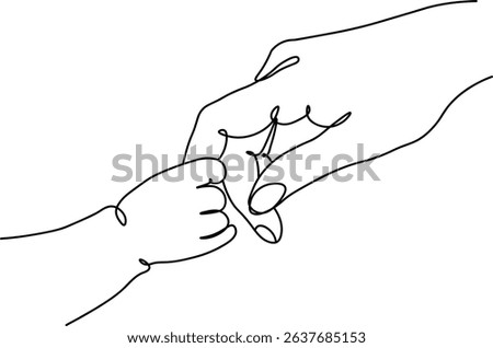 Guiding Hand, Tiny Grip: A Symbol of Parental Love