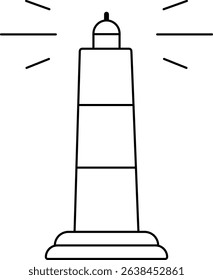 Guiding Light Icon Design Vector