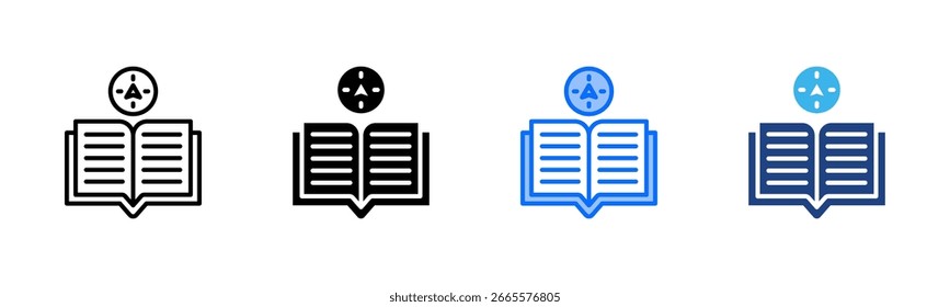 Ícone Filosofia de Orientação define coleção de vários estilos